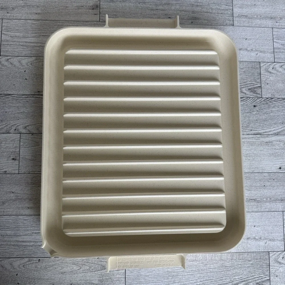 Vintage Microwave Reversible Nonstick Tray‎ Freeze, Cook & Serve